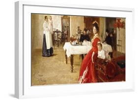 Study of a Family Portrait, 1905-Ilya Efimovich Repin-Framed Giclee Print