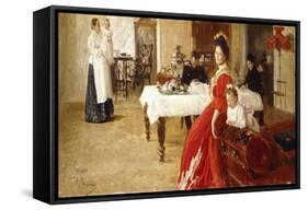 Study of a Family Portrait, 1905-Ilya Efimovich Repin-Framed Stretched Canvas