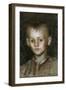 Study of a Farm Boy (Pastel on Paper)-George Clausen-Framed Giclee Print