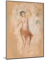 Study of a Faun Woman Dancing for 'Oedipus Rex', C. 1900-Pierre-Auguste Renoir-Mounted Giclee Print