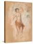 Study of a Faun Woman Dancing for 'Oedipus Rex', C. 1900-Pierre-Auguste Renoir-Stretched Canvas