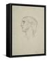 Study of a Female Head, 1852-55-Frederic Leighton-Framed Stretched Canvas