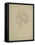 Study of a Female Head, 1852-55-Frederic Leighton-Framed Stretched Canvas