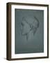 Study of a Female Head, 1856-77-Frederic Leighton-Framed Giclee Print