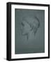 Study of a Female Head, 1856-77-Frederic Leighton-Framed Giclee Print