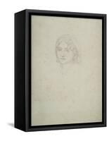 Study of a Female Head, Capri, 1859-Frederic Leighton-Framed Stretched Canvas