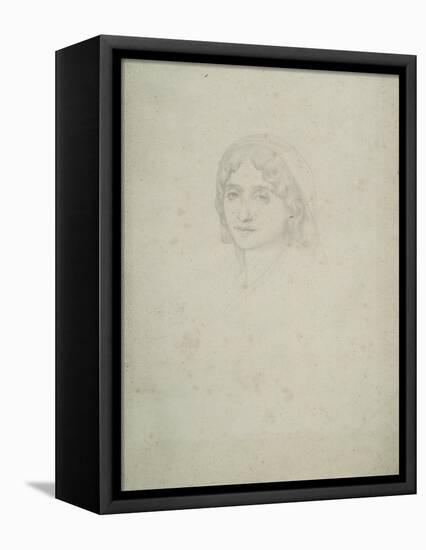 Study of a Female Head, Capri, 1859-Frederic Leighton-Framed Stretched Canvas