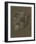 Study of a Female Head in Contemporary Dress, Probably Dorothy Dene or One of Her Sisters, 1891-96-Frederic Leighton-Framed Giclee Print