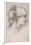 Study of a Female Head, to Right, 1889-Edward Burne-Jones-Framed Giclee Print