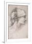 Study of a Female Head, to Right, 1889-Edward Burne-Jones-Framed Giclee Print