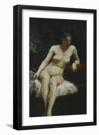 Study of a Female Nude, c.1872-Henri Fantin-Latour-Framed Premium Giclee Print