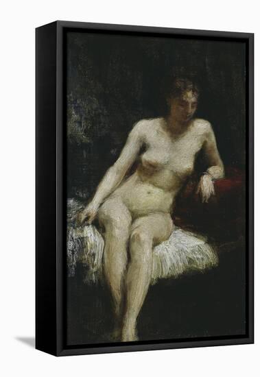 Study of a Female Nude, c.1872-Henri Fantin-Latour-Framed Stretched Canvas