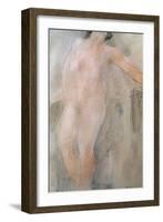 Study of a Female Nude-Auguste Rodin-Framed Giclee Print