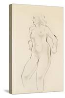 Study of a Female Nude-Eric Gill-Stretched Canvas