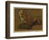 Study of a Fox (Oil on Panel)-Jacques-Laurent Agasse-Framed Giclee Print