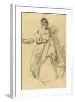 Study of a Girl for 'The Torn Gown'-Henry Tonks-Framed Giclee Print