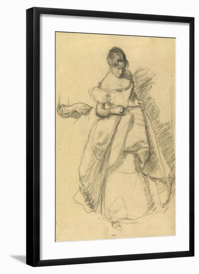 Study of a Girl for 'The Torn Gown'-Henry Tonks-Framed Giclee Print