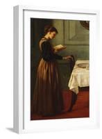 Study of a Girl Reading-Valentine Cameron Prinsep-Framed Giclee Print