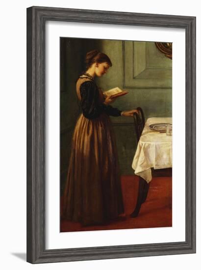 Study of a Girl Reading-Valentine Cameron Prinsep-Framed Giclee Print