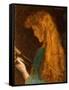 Study of a Girl's Head, 1880-86 (Oil on Canvas)-Arthur Hughes-Framed Stretched Canvas