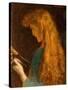 Study of a Girl's Head, 1880-86 (Oil on Canvas)-Arthur Hughes-Stretched Canvas