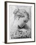 Study of a Girl's Head, 18th Century-Gaetano Gandolfi-Framed Giclee Print