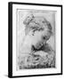 Study of a Girl's Head, 18th Century-Gaetano Gandolfi-Framed Giclee Print