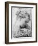 Study of a Girl's Head, 18th Century-Gaetano Gandolfi-Framed Giclee Print