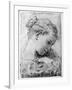 Study of a Girl's Head, 18th Century-Gaetano Gandolfi-Framed Giclee Print