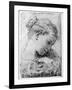 Study of a Girl's Head, 18th Century-Gaetano Gandolfi-Framed Giclee Print