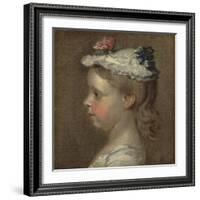 Study of a Girl's Head, C.1740-50-William Hogarth-Framed Giclee Print