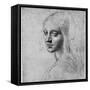 Study of a Girl's Head, C1483-Leonardo da Vinci-Framed Stretched Canvas