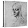 Study of a Girl's Head, C1483-Leonardo da Vinci-Stretched Canvas