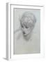 Study of a Girl's Head (See also 198346)-Edward Burne-Jones-Framed Giclee Print