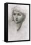 Study of a Girl's Head-Edward Burne-Jones-Framed Stretched Canvas