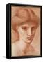 Study of a Girl's Head-Edward Burne-Jones-Framed Stretched Canvas