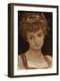 Study of a Girl's Head-Frederic Leighton-Framed Giclee Print