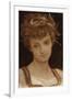 Study of a Girl's Head-Frederic Leighton-Framed Giclee Print