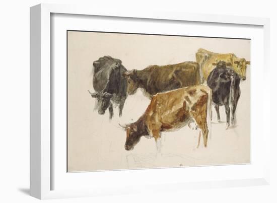 Study of a Group of Cows, C. 1801-J. M. W. Turner-Framed Giclee Print