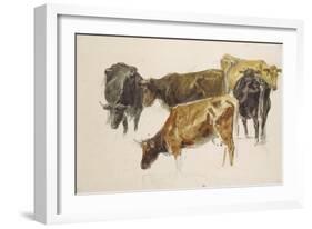 Study of a Group of Cows, C. 1801-J. M. W. Turner-Framed Giclee Print