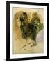 Study of a Gurkha of the Indian Army, 1830-Eugene Delacroix-Framed Giclee Print