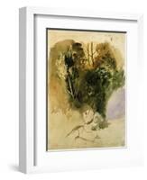 Study of a Gurkha of the Indian Army, 1830-Eugene Delacroix-Framed Giclee Print