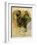 Study of a Gurkha of the Indian Army, 1830-Eugene Delacroix-Framed Giclee Print