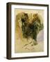 Study of a Gurkha of the Indian Army, 1830-Eugene Delacroix-Framed Giclee Print