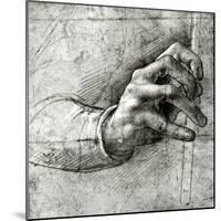 Study of a Hand-Leonardo da Vinci-Mounted Giclee Print