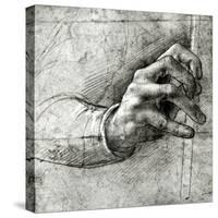 Study of a Hand-Leonardo da Vinci-Stretched Canvas