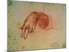 Study of a Hand-Leonardo da Vinci-Mounted Giclee Print