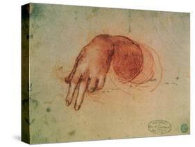 Study of a Hand-Leonardo da Vinci-Stretched Canvas