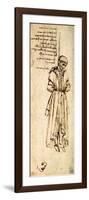 Study of a Hanged Man: Bernardo Baroncelli, Assassin of Giuliano De Medici, 1479-Leonardo da Vinci-Framed Giclee Print