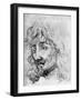 Study of a Head, 17th Century-Sir Anthony Van Dyck-Framed Giclee Print